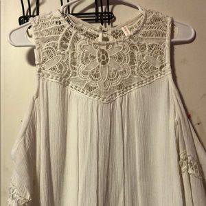 White hippy aesthetic dress